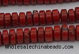 CRB438 15.5 inches 5*8mm rondelle red jasper beads wholesale