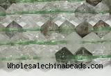 CRB5688 15 inches 4*4mm green lodalited beads wholesale