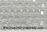 CRB5691 15 inches 4*4mm white crystal beads wholesale