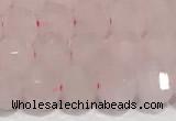 CRB5696 15 inches 6*6mm rose quartz beads wholesale