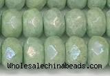 CRB5706 15 inches 5*8mm faceted rondelle AB-color jade beads
