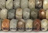 CRB5797 15 inches 4*6mm, 5*8mm faceted rondelle agate beads