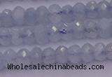 CRB711 15.5 inches 2.5*4mm faceted rondelle aquamarine beads