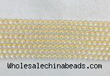 CRBS05 15 inches 4mm round citrine gemstone beads wholesale
