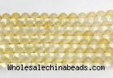 CRBS08 15 inches 10mm round citrine gemstone beads wholesale