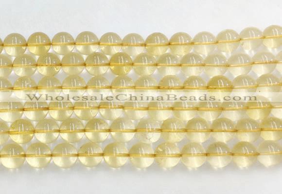 CRBS08 15 inches 10mm round citrine gemstone beads wholesale