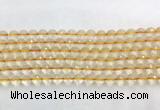 CRBS16 15 inches 6mm faceted round citrine beads wholesale