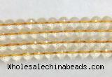 CRBS20 15 inches 14mm faceted round citrine beads wholesale