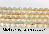 CRBS21 15 inches 16mm faceted round citrine beads wholesale