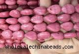 CRC1064 15.5 inches 13*18mm flat teardrop rhodochrosite beads