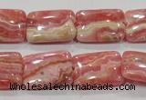 CRC109 15.5 inches 15*20mm rectangle natural argentina rhodochrosite beads