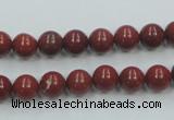 CRE01 16 inches 8mm round natural red jasper beads wholesale