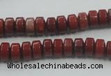 CRE05 16 inches 5*8mm rondelle natural red jasper beads wholesale