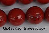 CRE317 15.5 inches 18mm round red jasper beads wholesale