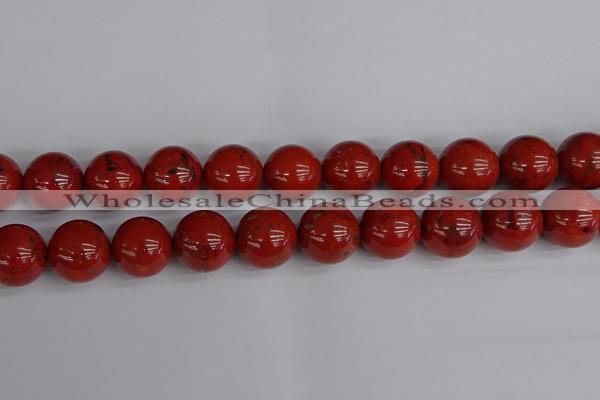 CRE317 15.5 inches 18mm round red jasper beads wholesale