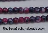 CRF273 15.5 inches 3mm round dyed rain flower stone beads