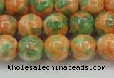 CRF312 15.5 inches 14mm round dyed rain flower stone beads wholesale