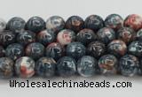 CRF328 15.5 inches 4mm round dyed rain flower stone beads wholesale