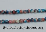 CRF34 15.5 inches 4mm round dyed rain flower stone beads wholesale