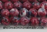 CRF345 15.5 inches 10mm round dyed rain flower stone beads wholesale