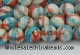 CRF400 15.5 inches 8mm round dyed rain flower stone beads wholesale