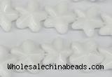 CRG20 15.5 inches 16*16mm star white agate gemstone beads wholesale