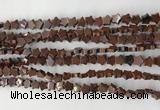 CRG32 15.5 inches 6mm flat star mahogany obsidian beads wholesale