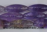 CRI100 15.5 inches 12*30mm rice natural ametrine gemstone beads
