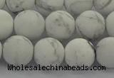 CRO1144 15.5 inches 12mm round matte white howlite beads