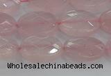 CRQ146 15.5 inches 10*14mm faceted oval natural rose quartz beads