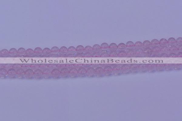CRQ201 15.5 inches 6mm round Mozambique rose quartz beads