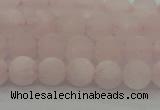 CRQ221 15.5 inches 6mm round matte rose quartz gemstone beads