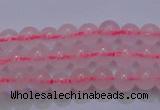 CRQ250 15.5 inches 4mm round rose quartz beads Wholesale