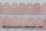 CRQ55 15.5 inches 10*16mm rondelle natural rose quartz beads