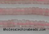CRQ678 15.5 inches 2*4mm tyre rose quartz beads wholesale