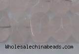 CRQ704 15.5 inches 13*18mm - 15*20mm faceted nuggets rose quartz beads
