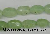 CRU179 9*11mm – 12*18mm faceted nuggets green rutilated quartz beads