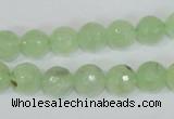 CRU203 15.5 inches 12mm faceted round green rutilated quartz beads