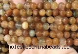 CRU948 15.5 inches 8mm round mixed rutilated quartz beads