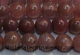 CRZ1000 15.5 inches 6mm - 6.5mm round A- grade natural ruby beads