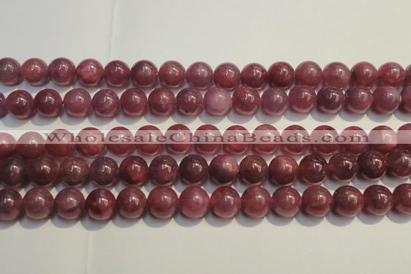 CRZ1009 15.5 inches 7mm - 7.5mm round AA grade natural ruby beads