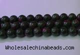 CRZ1115 15.5 inches 14mm round imitation ruby zoisite beads wholesale
