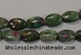 CRZ612 15.5 inches 8*12mm oval New ruby zoisite gemstone beads