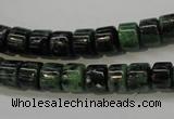 CRZ82 15.5 inches 7*8mm tyre ruby zoisite gemstone beads