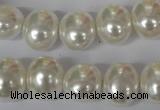 CSB135 15.5 inches 12*15mm – 13*16mm oval shell pearl beads