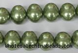 CSB145 15.5 inches 12*15mm – 13*16mm oval shell pearl beads