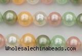 CSB327 15.5 inches 10mm round mixed color shell pearl beads