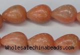 CSM14 15.5 inches 13*18mm teardrop salmon stone beads wholesale