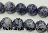 CSO305 15.5 inches 14mm faceted round Brazilian sodalite beads
