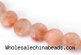 CSS02 8mm flat round natural indian sunstone beads wholesale